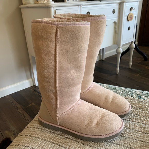 UGG | Shoes | Tall Baby Pink Ugg Boots Size 8 | Poshmark